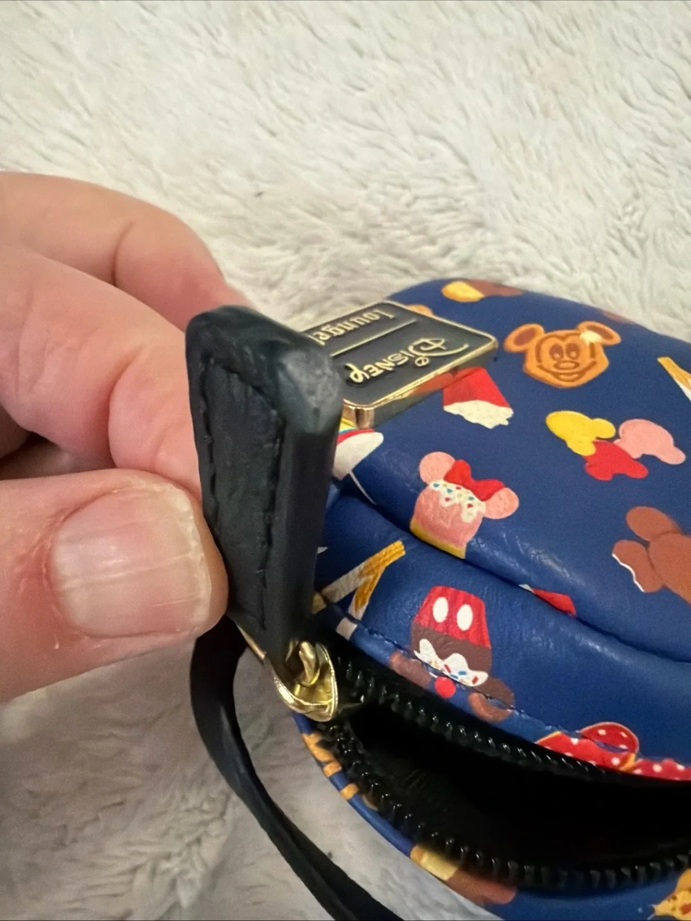 Disney Parks Nuimos Loungefly Mini Snack Themed Blue Backpack
